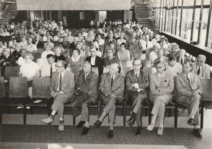 Zuschauer im Otto-Hahn-Gymnasium 1970 in Springe