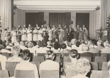 Bühne des Otto-Hahn-Gymnasium in Springe 1970