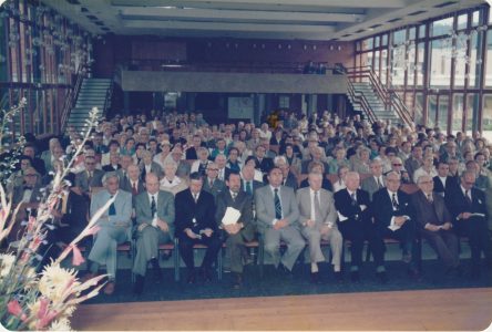 Zuschauer im Otto-Hahn-Gymnasium 1978 in Springe